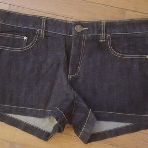 Dark denim shorts, New